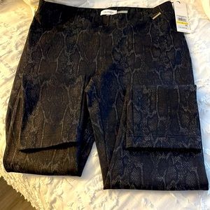 Calvin Klein snake skin pattern straight leggings. Super soft & Never worn